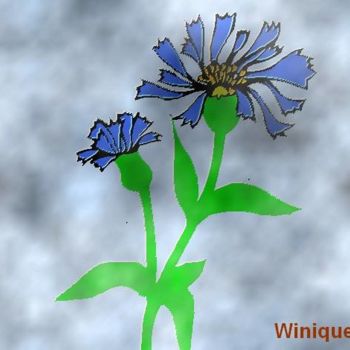 Digital Arts titled "BLEUETS" by Winique, Original Artwork