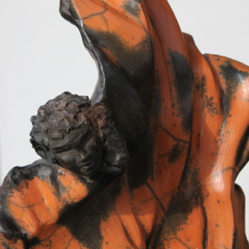 Sculpture titled "Envol I" by Martine France Moreau, Original Artwork, Ceramics