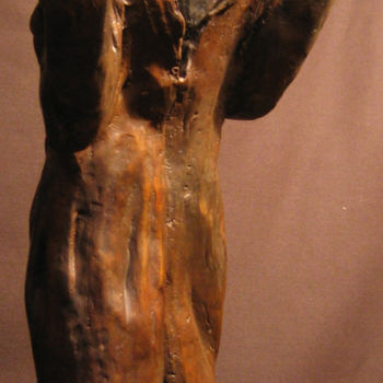 Sculpture intitulée "Le cri" par Martine France Moreau, Œuvre d'art originale, Bronze