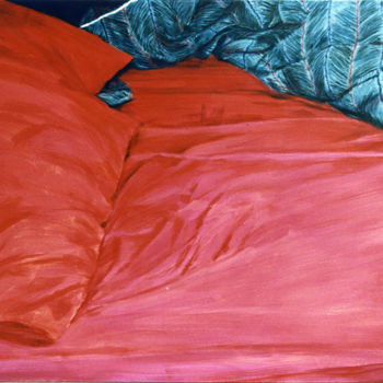 Pintura titulada "Lit 7 - “Il va fair…" por Martine Lafont, Obra de arte original, Oleo Montado en Bastidor de camilla de ma…