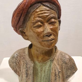 Sculpture intitulée "Hmong" par Martine Lee, Œuvre d'art originale, Bronze