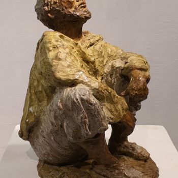 Sculpture titled "Le Marocain" by Martine Lee, Original Artwork, Bronze