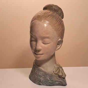 Sculpture intitulée "Lucie" par Martine Lee, Œuvre d'art originale, Bronze