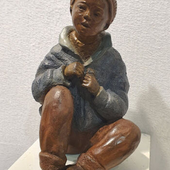 Escultura intitulada "Tao" por Martine Lee, Obras de arte originais, Bronze