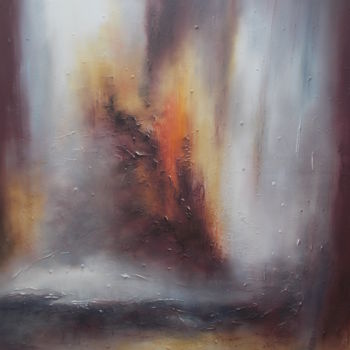 Painting titled "Orbe" by Martine Moreau, Original Artwork, Oil