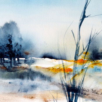 Peinture intitulée "Nature 2" par Martine Saint Ellier, Œuvre d'art originale, Aquarelle