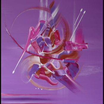 绘画 标题为“Peinture abstraite…” 由Martine Belfodil, 原创艺术品, 丙烯