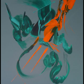 "Peinture abstraite…" başlıklı Tablo Martine Belfodil tarafından, Orijinal sanat, Akrilik