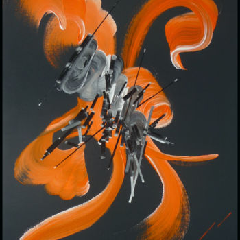Peinture intitulée "Peinture abstraite…" par Martine Belfodil, Œuvre d'art originale, Acrylique Monté sur Châssis en bois