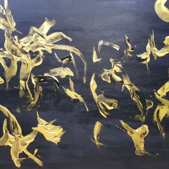 Peinture intitulée "OSCURO MISTERIO" par Martine Dion, Œuvre d'art originale, Huile