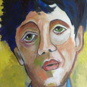 Schilderij getiteld "LUCIEN" door Martine Flory, Origineel Kunstwerk