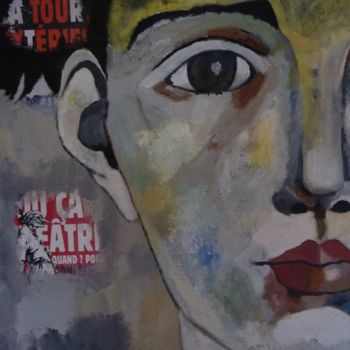 Картина под названием "JOE" - Martine Flory, Подлинное произведение искусства, Акрил