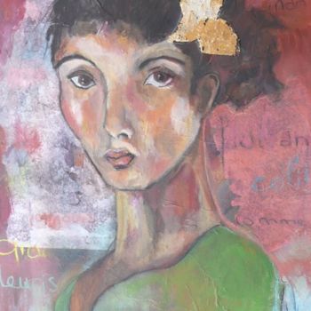 Painting titled "le charme fou" by Martine Flory, Original Artwork, Other