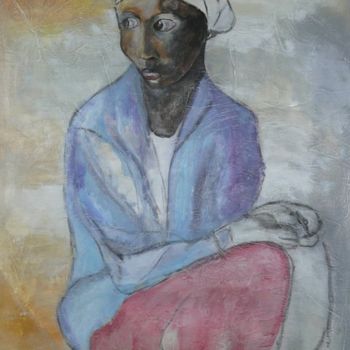 Painting titled "josephine" by Martine Flory, Original Artwork, Acrylic