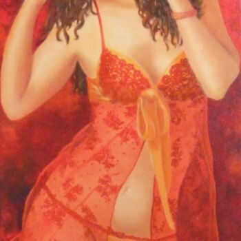 Painting titled "La nuisette" by Mgdecors, Original Artwork, Oil