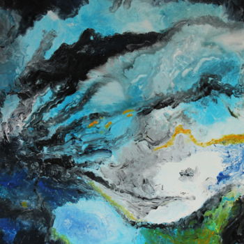 Painting titled "Cyclone" by Martine Rauzy, Original Artwork, Acrylic