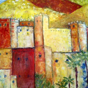 Pittura intitolato "maroc" da Martine Zendali, Opera d'arte originale