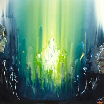 Malerei mit dem Titel "Apparition" von M Art'In, Original-Kunstwerk