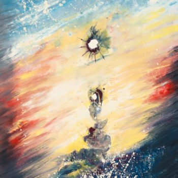Peinture intitulée "Au bout la lumiere…" par M Art'In, Œuvre d'art originale