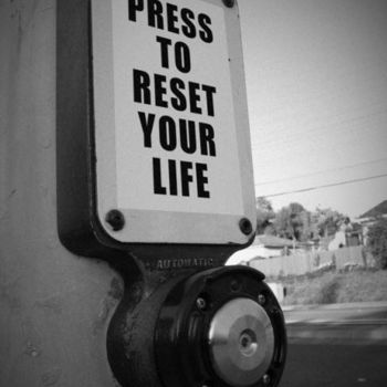 Installation titled "Press to reset your…" by Martin Parker, Original Artwork