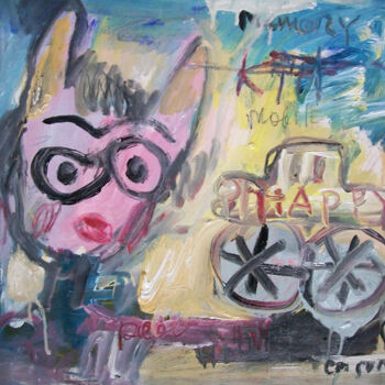 Картина под названием "HappyhappyFun" - Martinus Sumbaji, Подлинное произведение искусства, Акрил