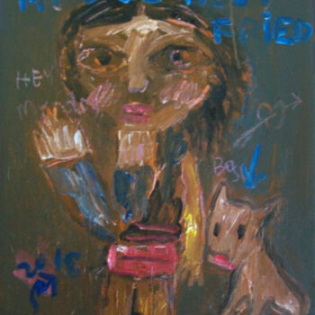 Peinture intitulée "Best Friend" par Martinus Sumbaji, Œuvre d'art originale, Acrylique