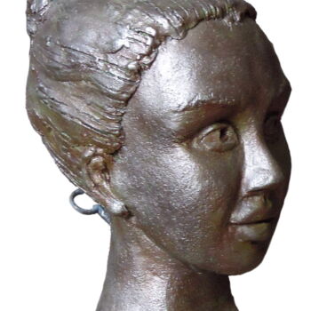 Sculpture intitulée "femme clef" par Martis, Œuvre d'art originale, Terre cuite