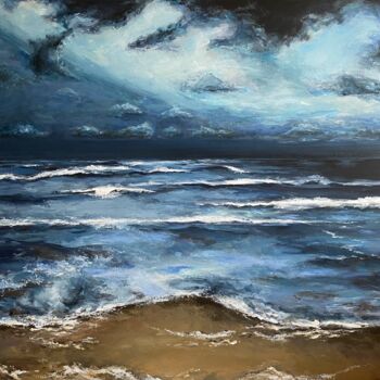 Painting titled "„The Baltic”" by Martyna Abu Louz, Original Artwork, Acrylic