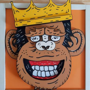 "Monkey King" başlıklı Heykel Marina Boiko tarafından, Orijinal sanat, Ahşap