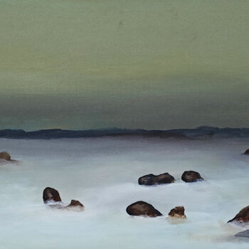 Painting titled "Singing Rocks-05" by B. Maruthi, Original Artwork, Acrylic