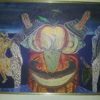 Schilderij getiteld "MAGISTAR MAGIC" door Maruz, Origineel Kunstwerk, Olie