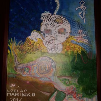 Pittura intitolato "Unicorn nail save t…" da Maruz, Opera d'arte originale, Olio