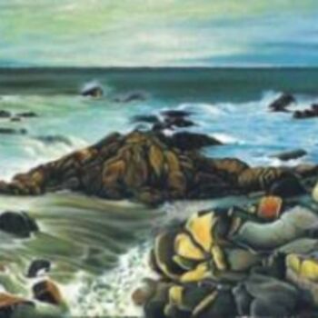 Painting titled "MAR DO NORTE" by Marvila, Original Artwork