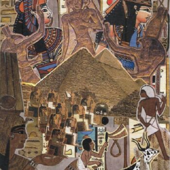 Collages getiteld "ancient egypt" door Marvin Rodrigues, Origineel Kunstwerk, Collages