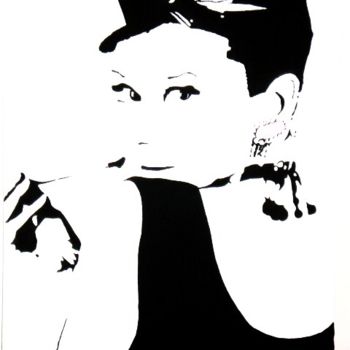 Pintura titulada "audrey" por Michele Marvulli, Obra de arte original, Oleo