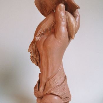 Escultura intitulada "Résistense" por Marwanart, Obras de arte originais, Terracota