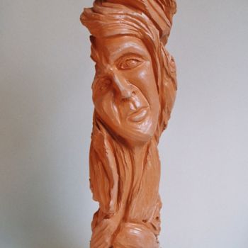 Sculpture intitulée "Melancolie" par Marwanart, Œuvre d'art originale, Terre cuite