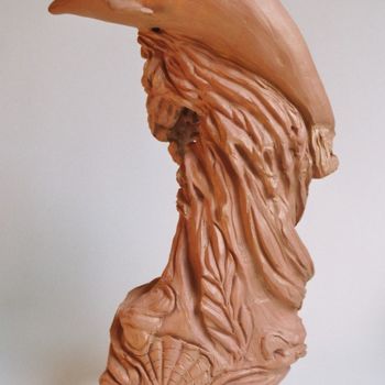 Sculpture titled "Vague" by Marwanart, Original Artwork, Clay