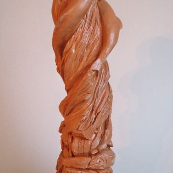 Sculpture intitulée "Le mouvement de la…" par Marwanart, Œuvre d'art originale, Argile