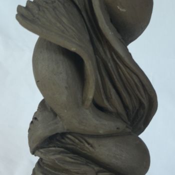Sculpture intitulée "Désir de liberté" par Marwanart, Œuvre d'art originale, Terre cuite