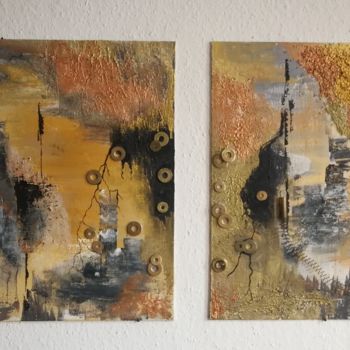 Painting titled "High Reduction I, II" by Mj, Original Artwork, Acrylic