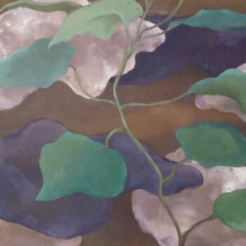 Pintura intitulada "Hydrangea Aspera" por Mary Downe, Obras de arte originais, Óleo