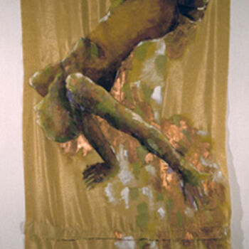 Картина под названием "The Fall of Icarus…" - Mary Downe, Подлинное произведение искусства, Масло