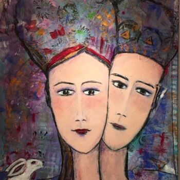 Painting titled "Forever" by Mary Larsson, Original Artwork, Acrylic