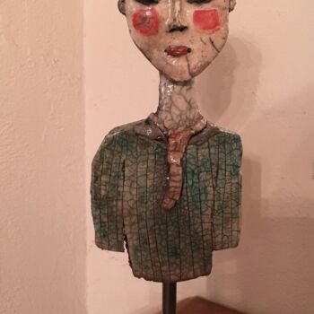 Sculpture titled "Petit homme" by Mary Larsson, Original Artwork