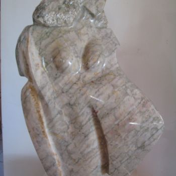 Rzeźba zatytułowany „Clara” autorstwa Maryvonne Lorgeré, Oryginalna praca, Kamień