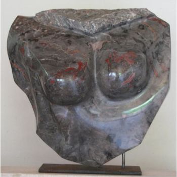 Скульптура под названием "Charlotte" - Maryvonne Lorgeré, Подлинное произведение искусства, Камень