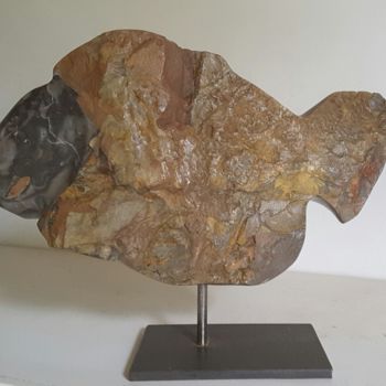 Rzeźba zatytułowany „Poisson3” autorstwa Maryvonne Lorgeré, Oryginalna praca, Kamień