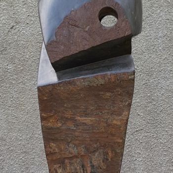 Скульптура под названием "Passage" - Maryvonne Lorgeré, Подлинное произведение искусства, Камень