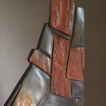 Sculptuur getiteld "Chevalier2" door Maryvonne Lorgeré, Origineel Kunstwerk, Steen
